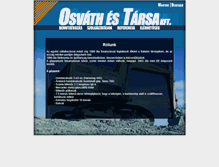 Tablet Screenshot of osvathkft.hu
